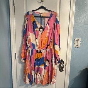 Ava & Viv long sleeve dress 1x